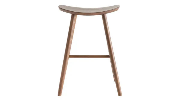 authentiques Tabourets De Bar Noyer H65 Cm (lot De 2) DEMORY 3