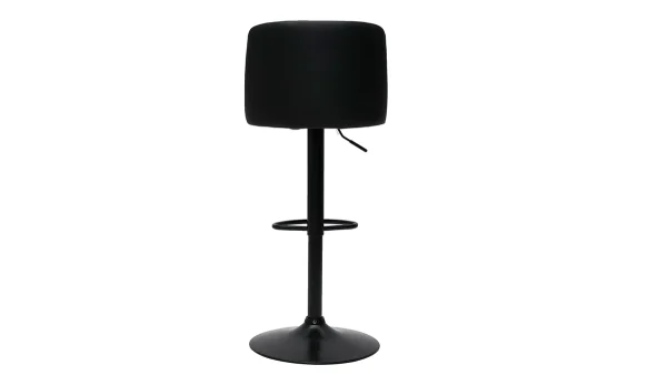Livraison Standard/Rapide Tabourets De Bar Réglables En Polyuréthane Noir Et Métal Noir (lot De 2) MONTI 6