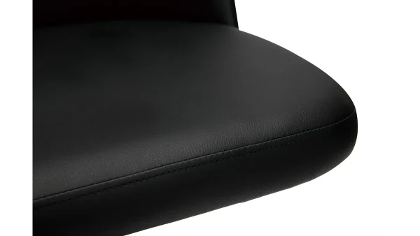 Livraison Standard/Rapide Tabourets De Bar Réglables En Polyuréthane Noir Et Métal Noir (lot De 2) MONTI 7