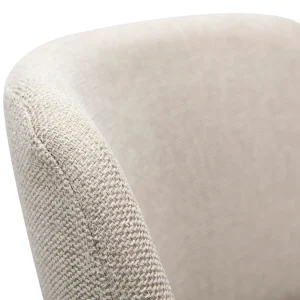 Tabourets De Bar Réglables En Tissu Effet Velours Texturé Beige Et Métal Noir (lot De 2) MONTI en france 20