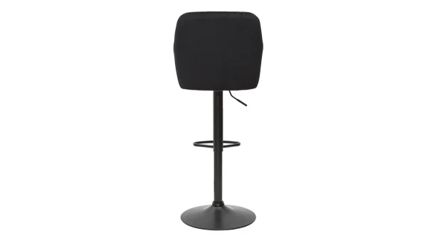 Tabourets De Bar Réglables En Velours Noir Et Métal (lot De 2) AMIKA boutique pas cher 6
