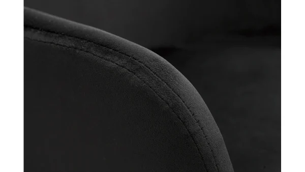Tabourets De Bar Réglables En Velours Noir Et Métal (lot De 2) AMIKA boutique pas cher 7