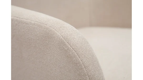 Tabourets De Bar Réglables Tissu Effet Velours Beige Et Métal (lot De 2) AMIKA 7