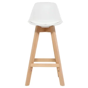 en vente Tabourets De Bar Scandinaves Blanc Et Bois 65 Cm (lot De 2) MINI PAULINE 10