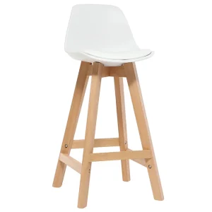 en vente Tabourets De Bar Scandinaves Blanc Et Bois 65 Cm (lot De 2) MINI PAULINE 12