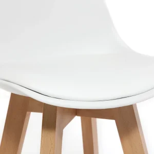 en vente Tabourets De Bar Scandinaves Blanc Et Bois 65 Cm (lot De 2) MINI PAULINE 16