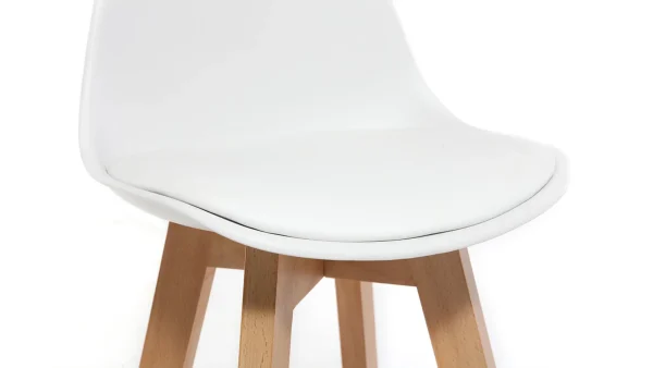 en vente Tabourets De Bar Scandinaves Blanc Et Bois 65 Cm (lot De 2) MINI PAULINE 6