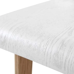 Tabourets De Bar Scandinaves Blancs Et Bois Clair H75 Cm (lot De 2) BALTIK mode pas cher 17