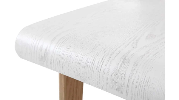 Tabourets De Bar Scandinaves Blancs Et Bois Clair H75 Cm (lot De 2) BALTIK mode pas cher 6