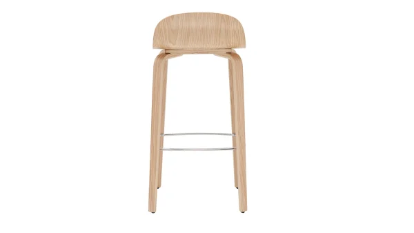 Tabourets De Bar Scandinaves Bois Chêne H68 Cm (lot De 2) OBRA excellent qulity 6