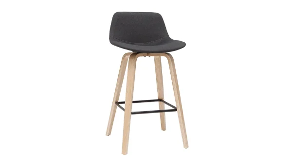 grande qualité Tabourets De Bar Scandinaves Gris Foncé H65 Cm (lot De 2) NONIE 4
