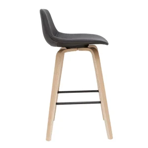 grande qualité Tabourets De Bar Scandinaves Gris Foncé H65 Cm (lot De 2) NONIE 15