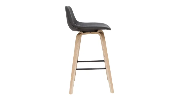 grande qualité Tabourets De Bar Scandinaves Gris Foncé H65 Cm (lot De 2) NONIE 5