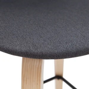grande qualité Tabourets De Bar Scandinaves Gris Foncé H65 Cm (lot De 2) NONIE 19