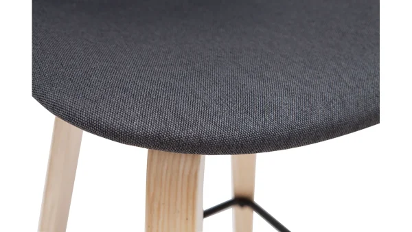 grande qualité Tabourets De Bar Scandinaves Gris Foncé H65 Cm (lot De 2) NONIE 7