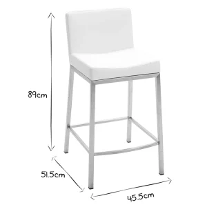 des prix incroyables Tabourets Design Blanc H66 Cm (lot De 2) EPSILON 19