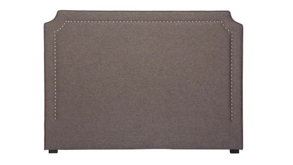 Pas Cher soldes France Tête De Lit Baroque Cloutée En Tissu Gris Foncé L166 Cm BARDOT 1