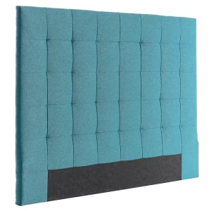 Tête De Lit Capitonnée En Tissu Bleu Canard L160 Cm HALCIONA boutique en ligne 9