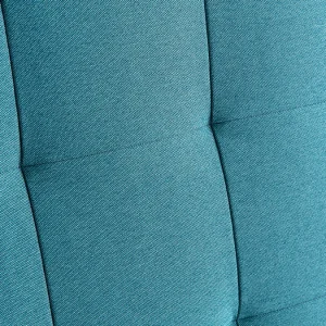Tête De Lit Capitonnée En Tissu Bleu Canard L160 Cm HALCIONA boutique en ligne 11