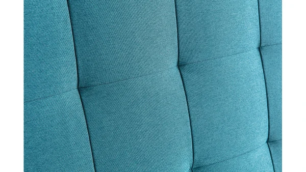 Tête De Lit Capitonnée En Tissu Bleu Canard L160 Cm HALCIONA boutique en ligne 4