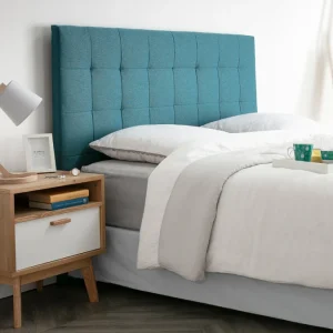 Tête De Lit Capitonnée En Tissu Bleu Canard L160 Cm HALCIONA boutique en ligne 13