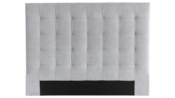 haute qualité Tête De Lit Capitonnée En Tissu Gris L160 Cm HALCIONA 1