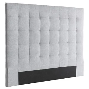 haute qualité Tête De Lit Capitonnée En Tissu Gris L160 Cm HALCIONA 9