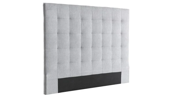 haute qualité Tête De Lit Capitonnée En Tissu Gris L160 Cm HALCIONA 3