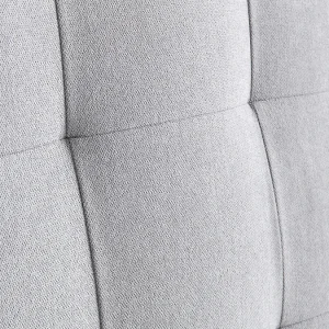 haute qualité Tête De Lit Capitonnée En Tissu Gris L160 Cm HALCIONA 11