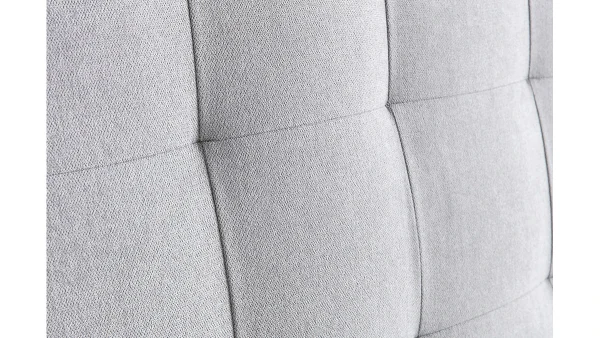 haute qualité Tête De Lit Capitonnée En Tissu Gris L160 Cm HALCIONA 4