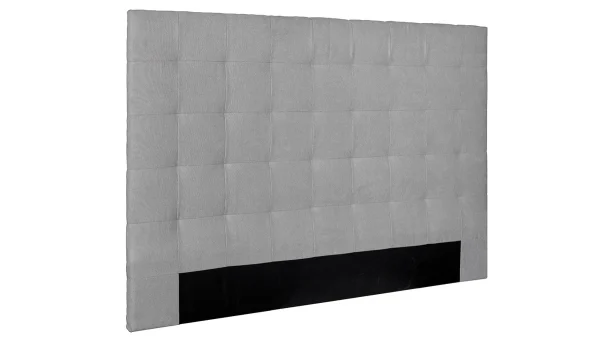 Tête De Lit Capitonnée En Tissu Gris L180 Cm HALCIONA 3