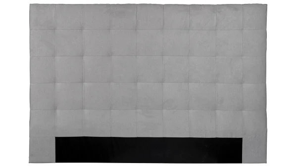 Tête De Lit Capitonnée En Tissu Gris L180 Cm HALCIONA 1
