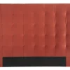 Tête De Lit Capitonnée En Tissu Velours Terracotta L160 Cm HALCIONA site pas cher 19