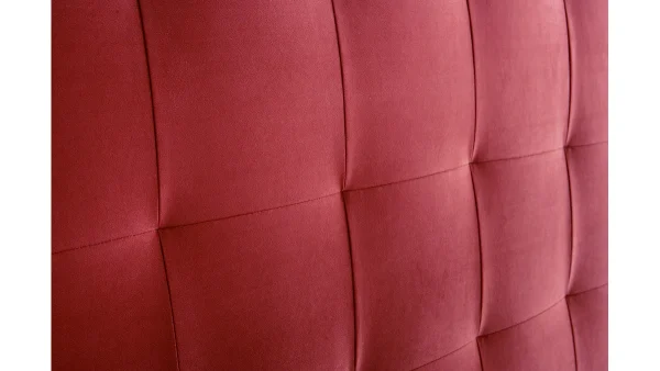 Tête De Lit Capitonnée En Tissu Velours Terracotta L160 Cm HALCIONA site pas cher 4