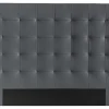 Tête De Lit Capitonnée Gris Foncé L160 Cm HALCIONA 22