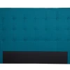Tête De Lit En Tissu Bleu Canard L170 Cm LUTECE 25