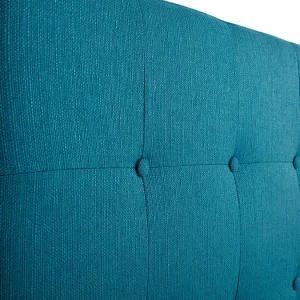 Tête De Lit En Tissu Bleu Canard L170 Cm LUTECE 14