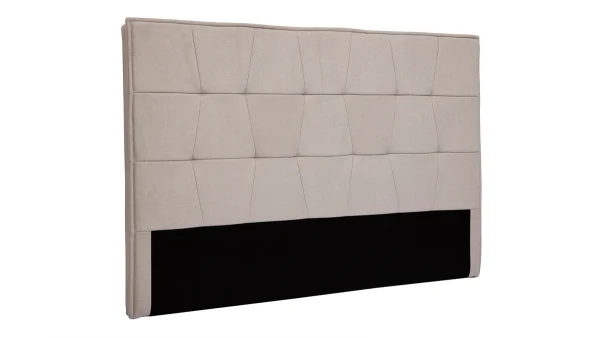 Tête De Lit En Tissu Effet Velours Beige L170 Cm SUKA 3
