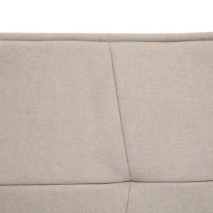 Tête De Lit En Tissu Effet Velours Beige L170 Cm SUKA 11