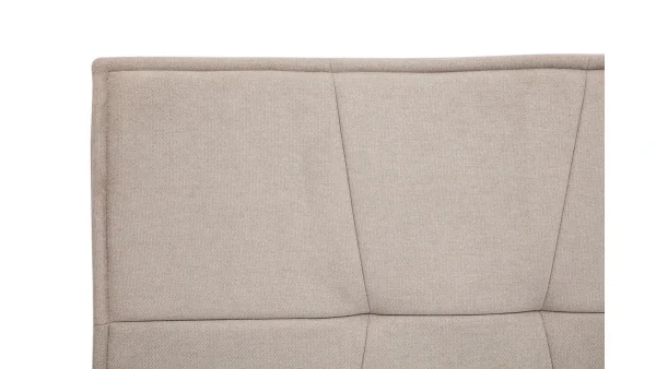 Tête De Lit En Tissu Effet Velours Beige L170 Cm SUKA 4