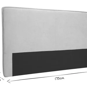Tête De Lit En Tissu Effet Velours Naturel L175 Cm MARCIA 19