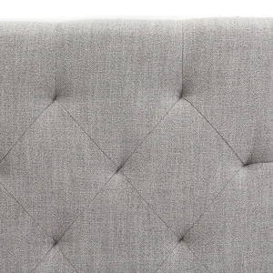 Tête De Lit En Tissu Gris Clair L160 Cm ENGUERRAND 11