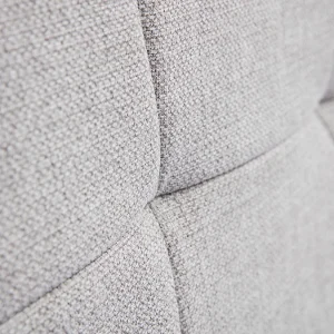 Tête De Lit En Tissu Gris L150 Cm SUKA 11