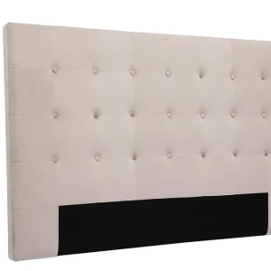 De super promotions disponibles Tête De Lit En Tissu Velours Taupe L170 Cm LUTECE 9