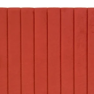 Livraison gratuite Tête De Lit En Tissu Velours Terracotta L170 Cm NEHA 10