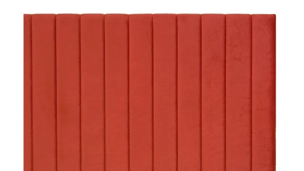 Livraison gratuite Tête De Lit En Tissu Velours Terracotta L170 Cm NEHA 4