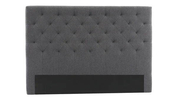 Tête De Lit Tissu Gris Foncé L160 Cm ENGUERRAND 1