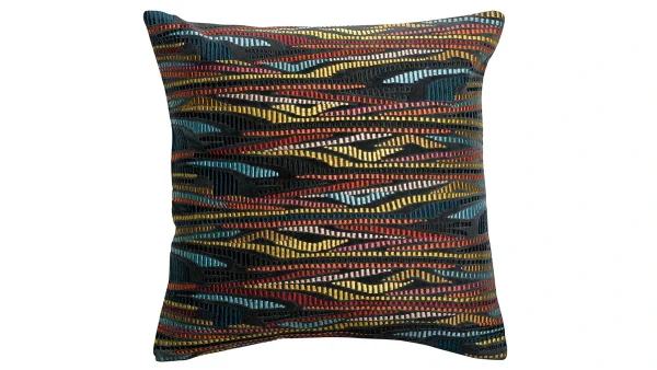 qualité d’originales Coussin à Motif Multicolore 45 X 45 Cm ELEK 1