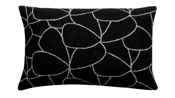 Coussin à Motifs écru Et Noir 40 X 65 Cm LYS en solde 3