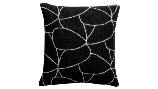 Coussin à Motifs écru Et Noir 45 X 45 Cm LYS Large choix en ligne 3